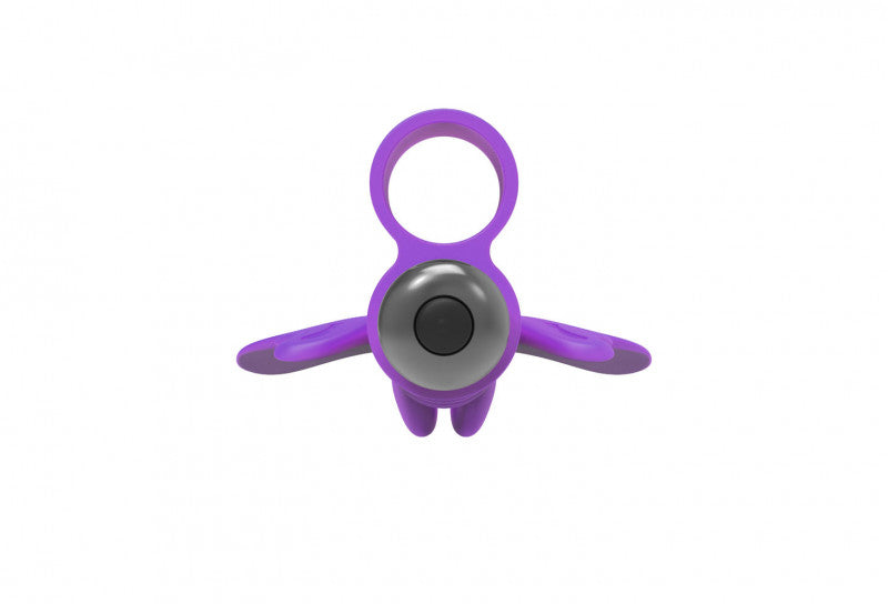 The 9's Flirt Finger Butterfly Finger Vibrator - Purple