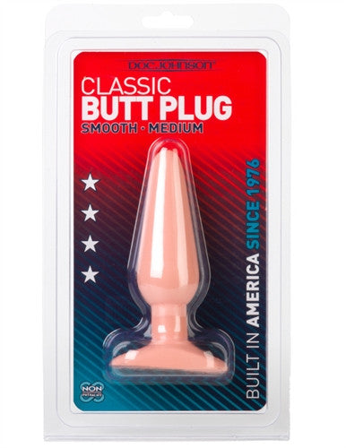 Classic Butt Plug - Smooth - Medium - White