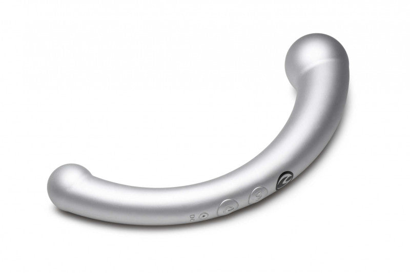 10x Vibra-Crescent Silicone Dual Ended  -  Silver