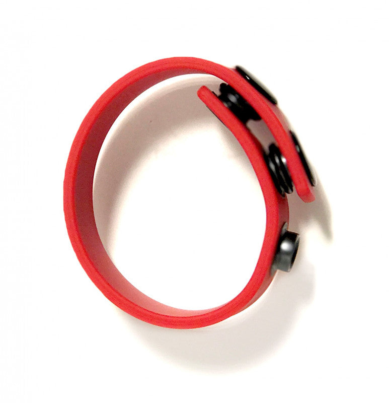 Boneyard Silicone  Strap 3 - Snap Ring - Red