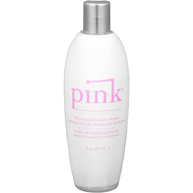 Pink Silicone Lubricant for Women - 8 Oz Flip Top  Bottle