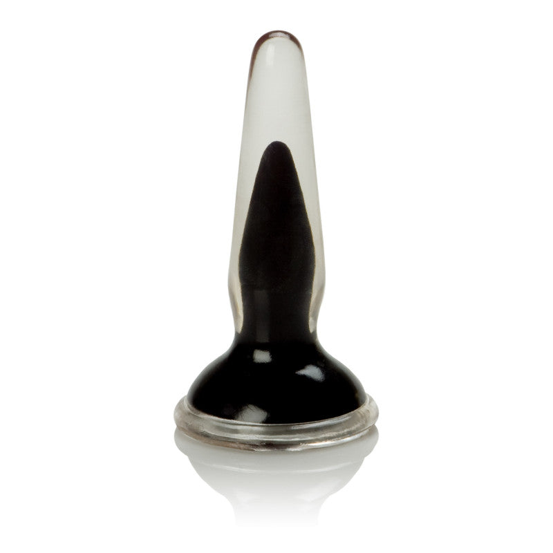 3.5in Butt Plug Crystal Cote Black