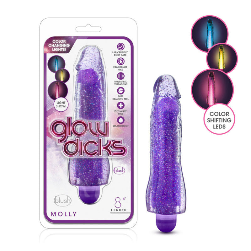 Glow s - Molly Glitter Vibrator - Purple