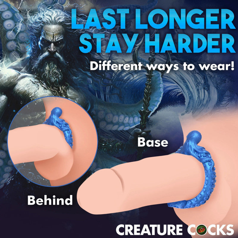 Poseidon's Octo-Ring Silicone  Ring - Blue