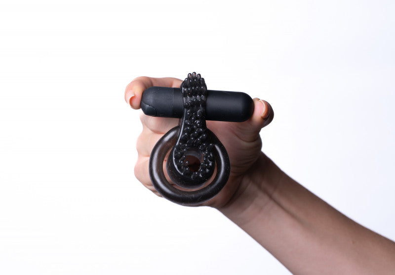 Jagger Vibrating Erection  Ring - Black