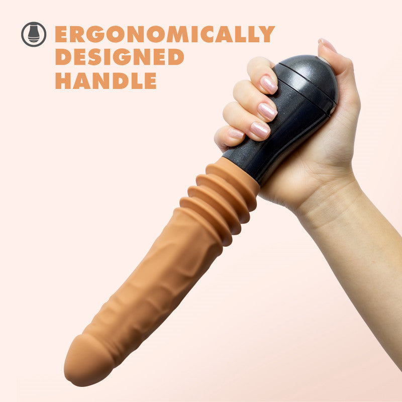 Dr. Skin Silicone - Dr. Arthur - Thrusting  Gyrating Vibrating  - Tan