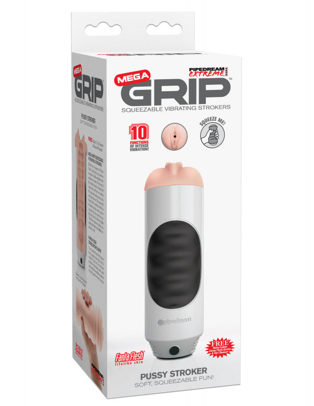 Toyz Mega Grip Vibrating  Stroker