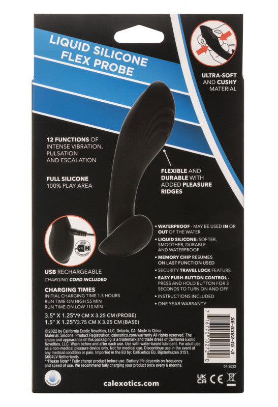 Eclipse Liquid Silicone Flex Probe - Black