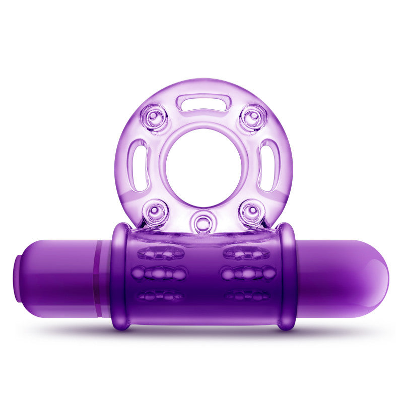 Play With Me - Vibrating Lovers Ring - Purple