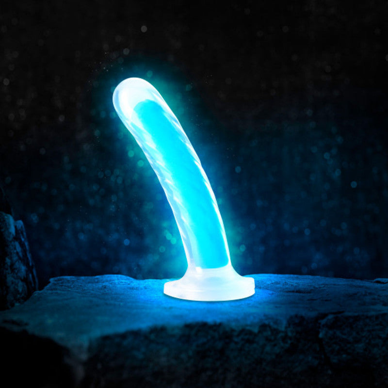 Neo Elite - Glow in the Dark - Tao - 7 Inch  Silicone Dual Density  - Neon Blue