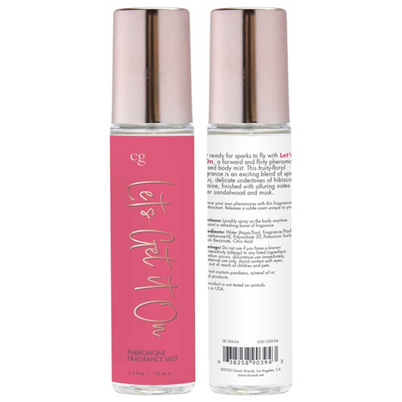 Let's Get It on - Fragrance Body Mist With  Pheromones- Fruity Fl 3.5 Oz