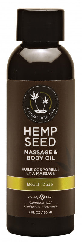 Hemp Seed Massage and Body Oil Beach Daze
