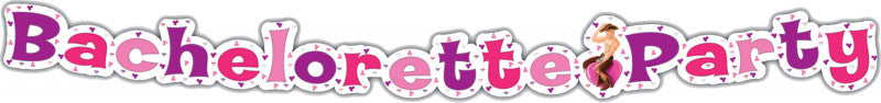 Bachelorette Party Letter Banner