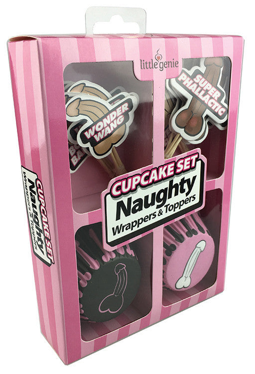 Cupcake Set - Naughty Wrappers and Toppers