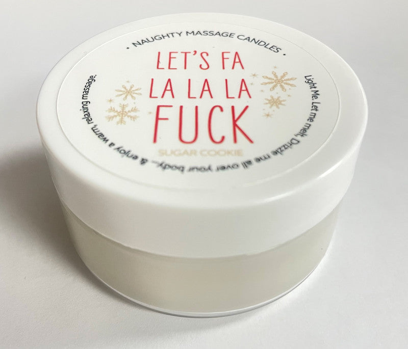 Let's Fa La La La  Massage Candle - Sugar Cookie 1.7 Oz