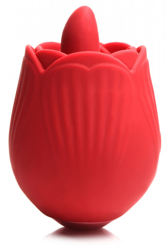 Bloomgasm - French Rose Licking and Vibrating  Stimulator - Red