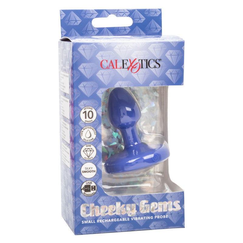 Cheeky Gems - Small Rechargeable Vibrating Probe - Purple