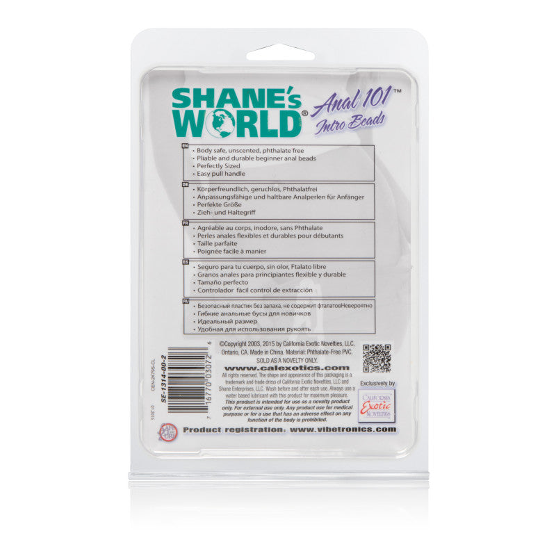 Anal 101 Intro Beads- Clear