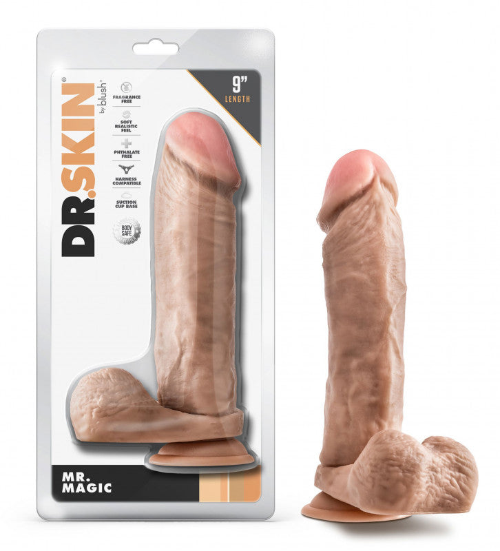 Dr. Skin - Mr. Magic - 9 Inch With Balls -  Beige