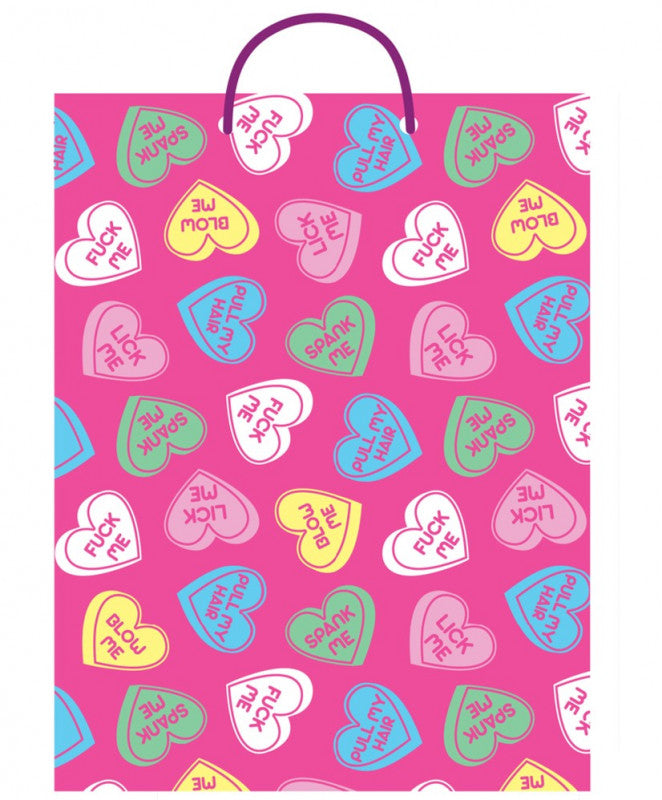F Me Blow Me Spank Me Hearts Gift Bag