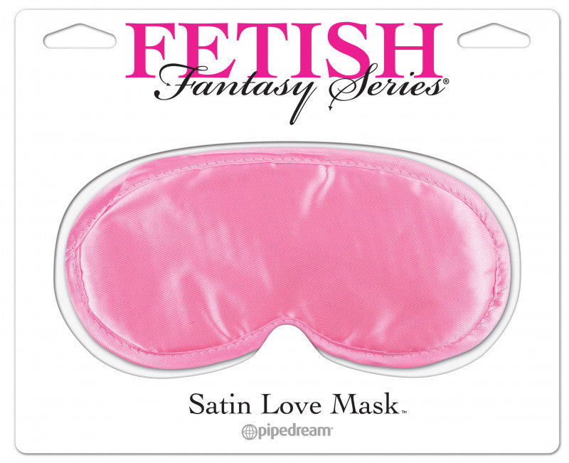 Satin Love Mask - Pink