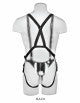 Kc 11" Two s One Hole Hollow Strap-on  Suspender System - Black