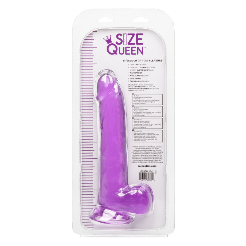 Size Queen 8 Inch - Purple