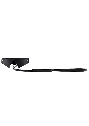 Exclusive Collar With Leash - Black