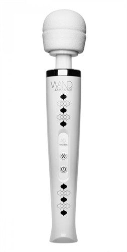 Utopia 10-Function Cordless Rechargeable Wand Massager - White