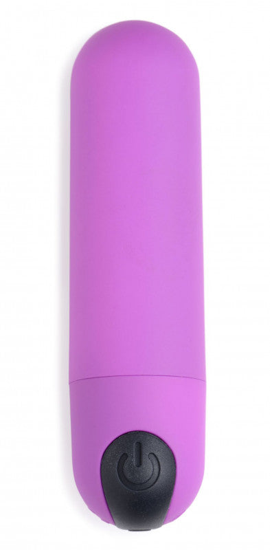 Vibrating Bullet With Remote Control - Purple