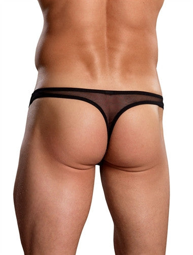 Euro Male Mini Pouch Thong - Black - Small-Medium