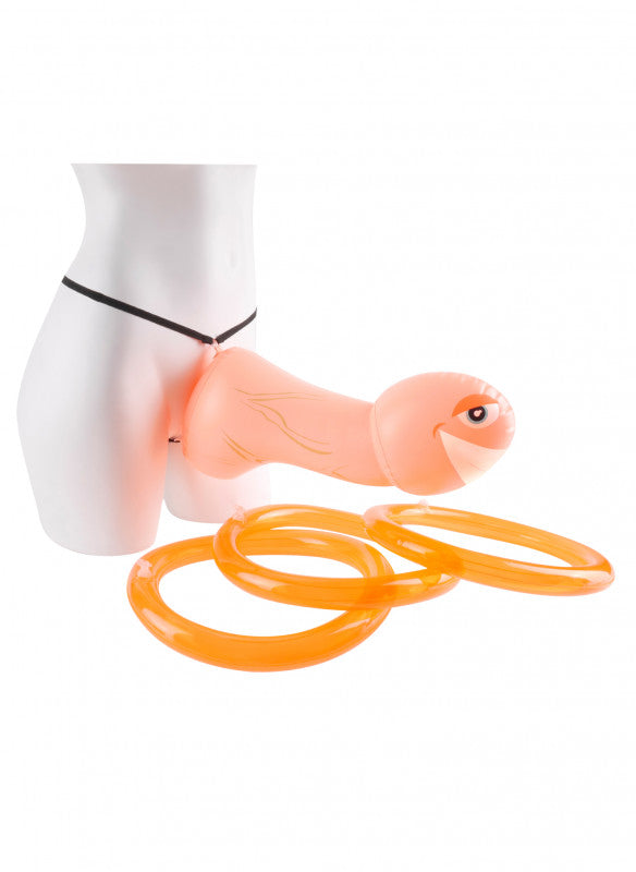 Mr. Party Pecker Inflatable Strap on Ring Toss Game