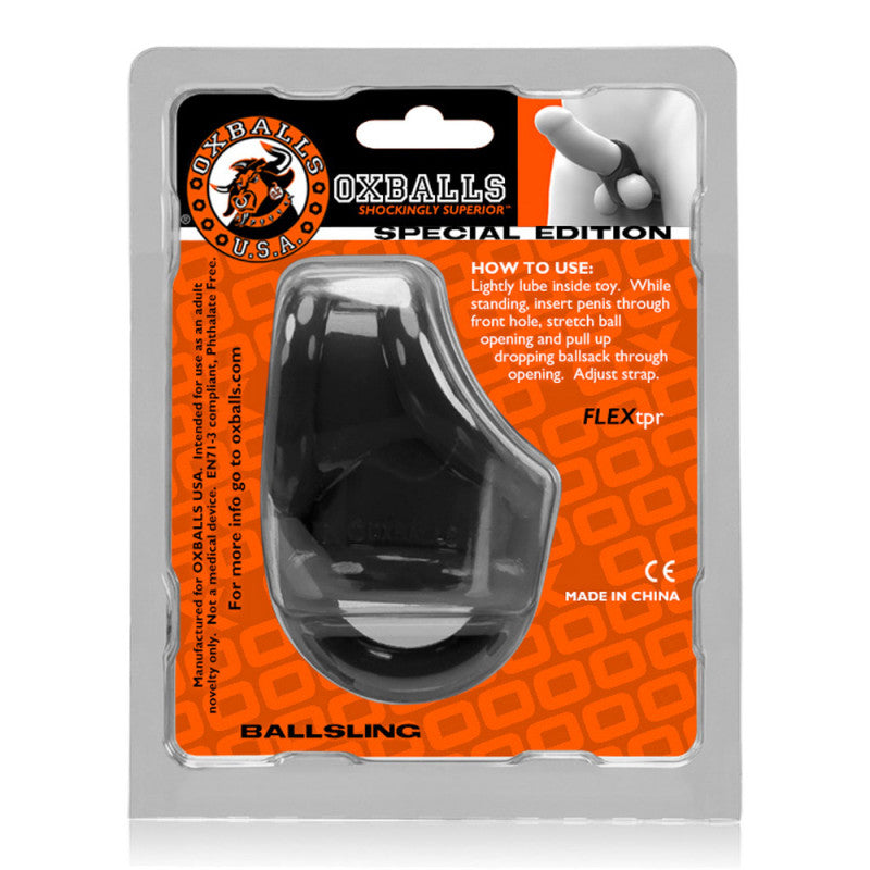 Oxballs Ballsling Sling W / Splittler - Black