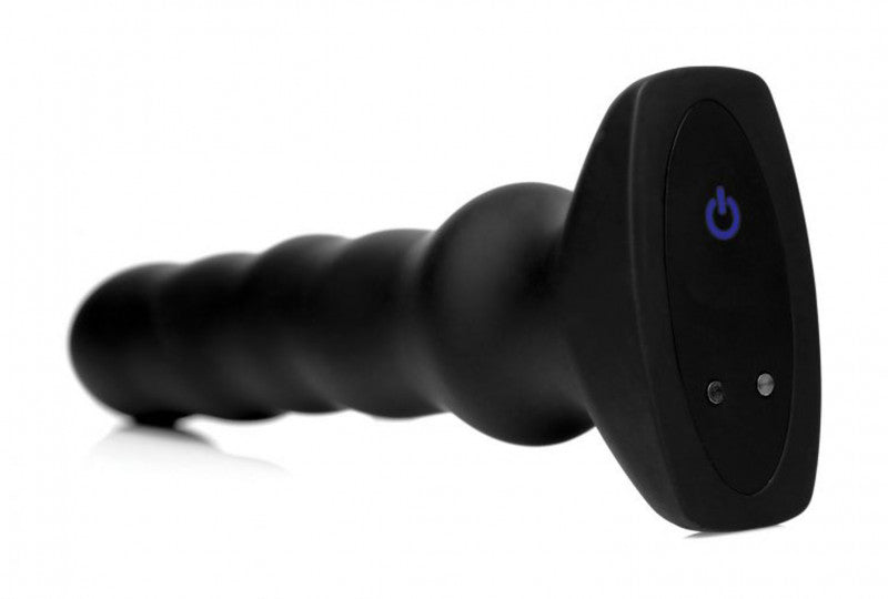 Silicone Vibrating & Squirming Plug With Remote Control