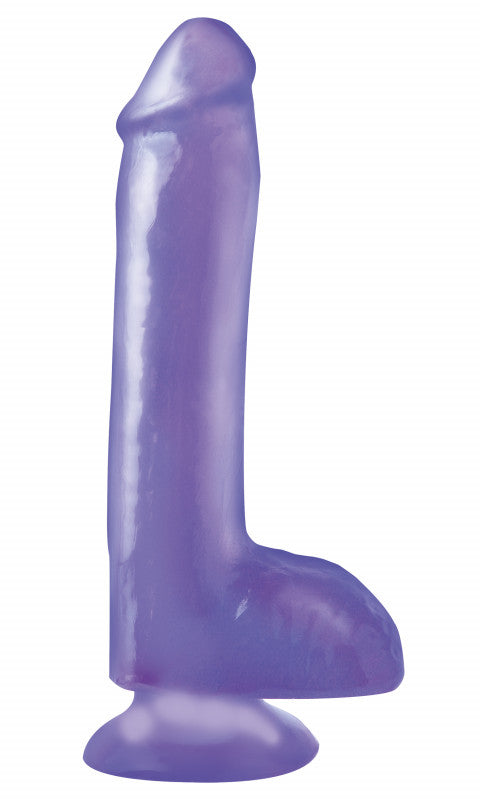 Basix Rubber Works 8 Inch  With Suction Cup -  Purple