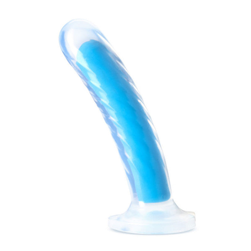 Neo Elite - Glow in the Dark - Tao - 7 Inch  Silicone Dual Density  - Neon Blue