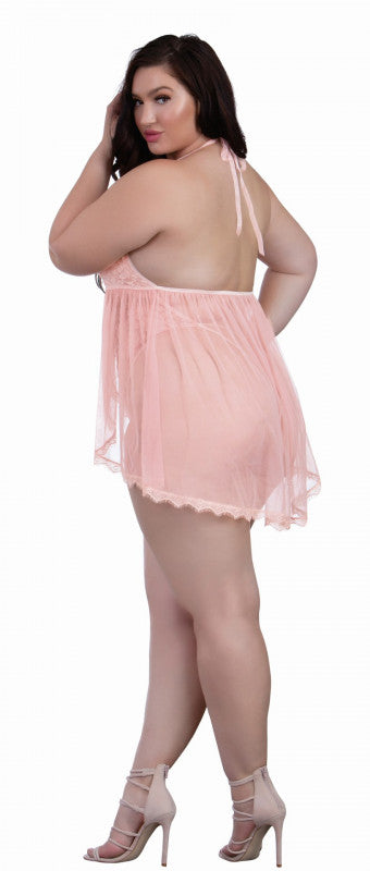 Babydoll - Queen Size - Peach