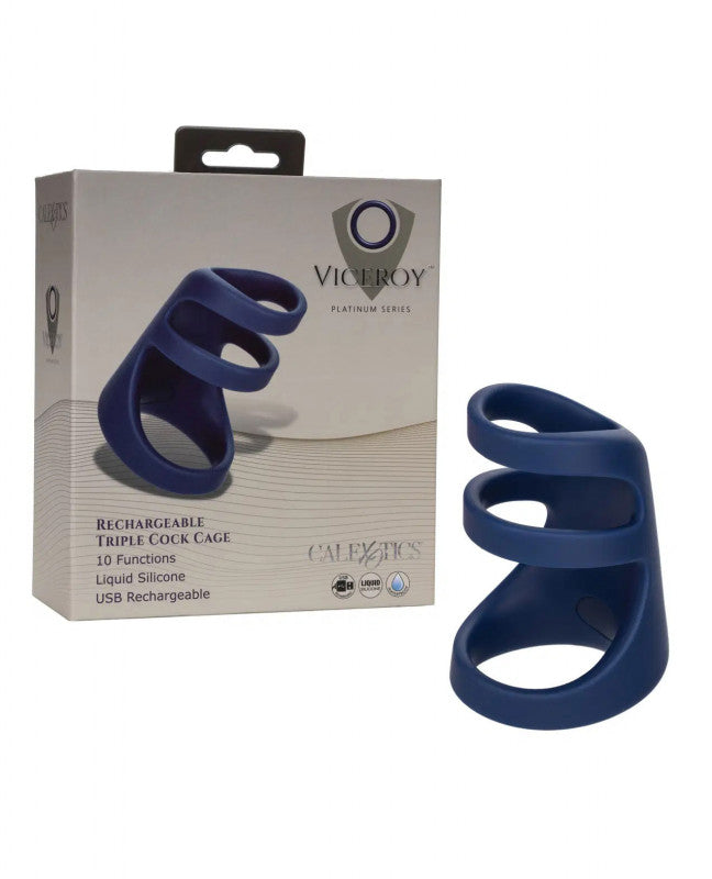 Viceroy Rechargeable Triple  Cage - Blue