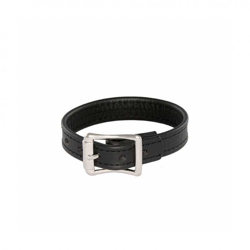 Leather Stretcher Plain  Ring With Buckle