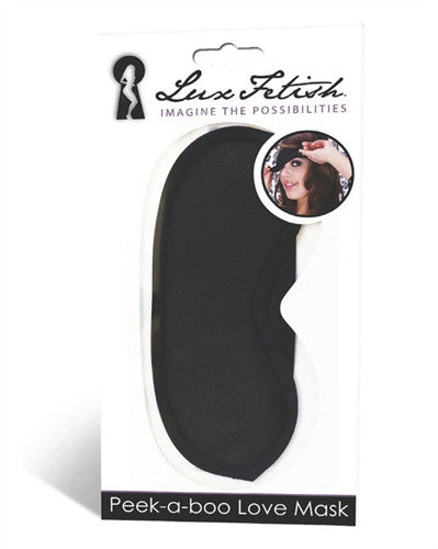 Peek-a-Boo Love Mask - Black