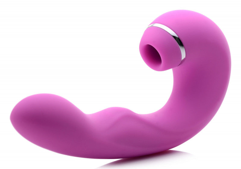 Shegasm 5 Star 10x Tapping G-Spot Vibe With Suction - Teal