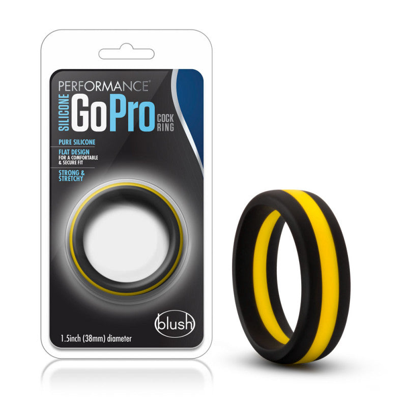 Performance - Silicone Go Pro  Ring -  Black/gold/black