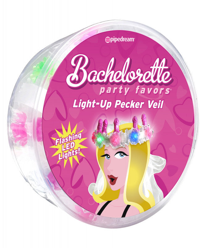 Bachelorette Party Favors Light-Up Pecker Veil