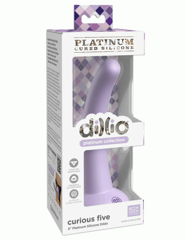 Dillio Platinum - Curious Five 5 Inch  -  Purple