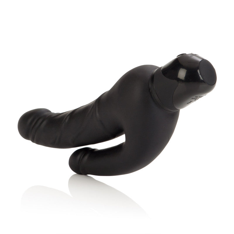 Waterproof Power Stud Over and Under Dong - Black