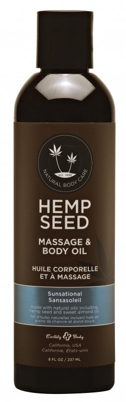 Hemp Seed Massage and Body Oil Sunsational