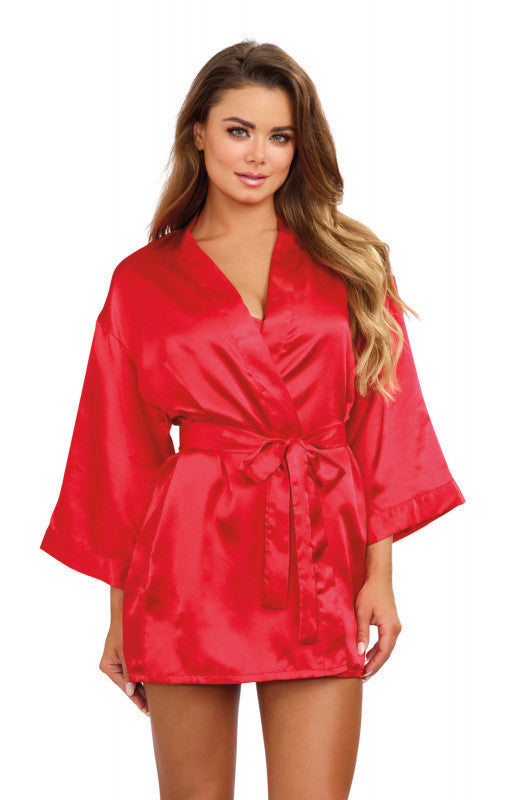 Robe, Chemise, Padded Hanger - Medium - Red
