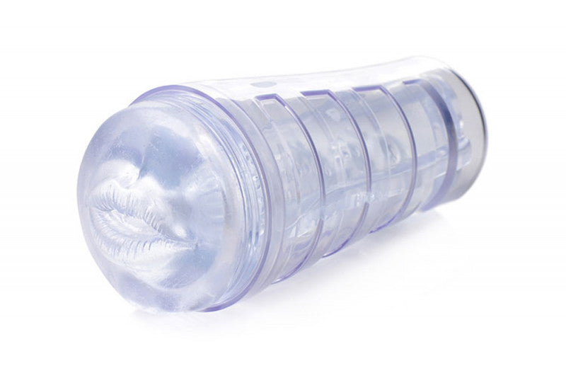 Mistress Courtney - Diamond Deluxe Clear Mouth  Stroker