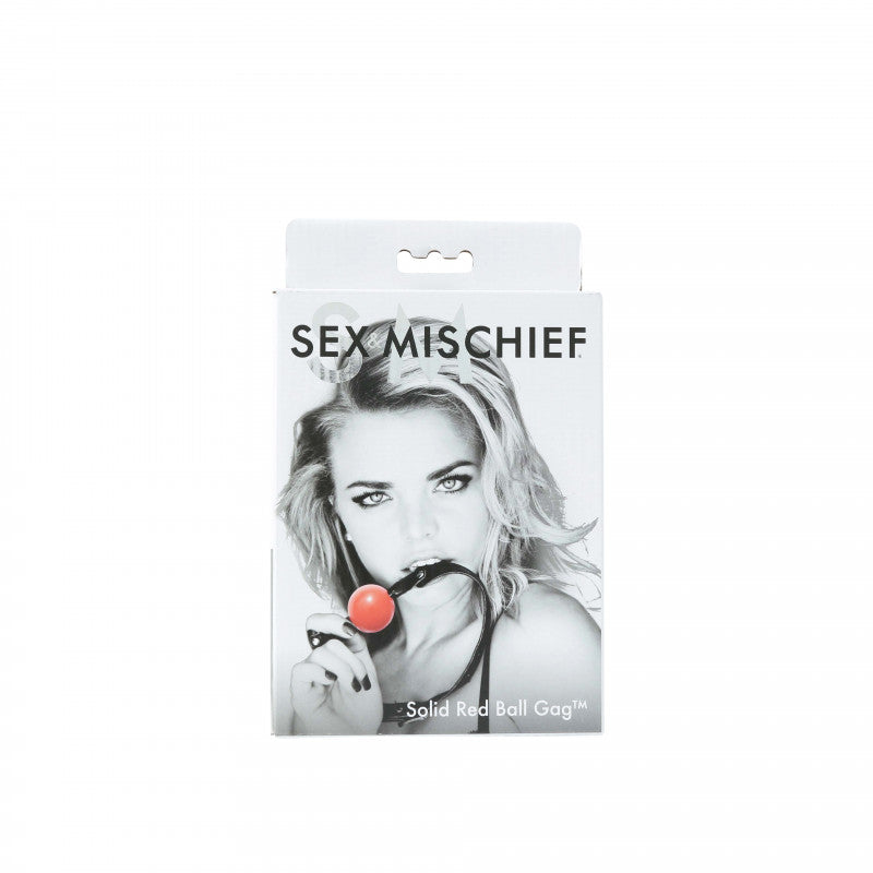 Sex and Mischief Solid Red Ball Gag