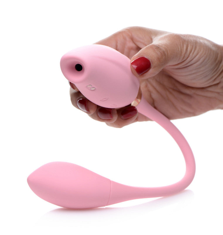 Shegasm 8x Tandem Plus Silicone Suction   Stimulator and Egg